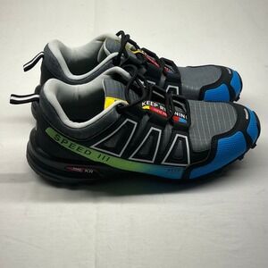 Keep Running KR III Speed Trail Running Shoes Men Size 40 Blue Green Gray
